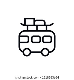 Bus, travel icon. Element of travel icon. Thin line icon