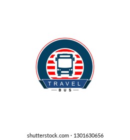 bus travel  icon logo