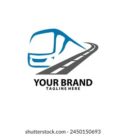 bus travel logo design vector