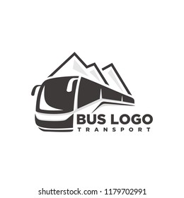Bus, travel bus logo template
