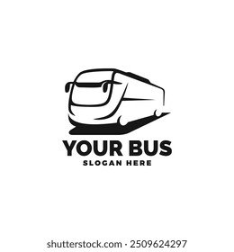 Ilustração do vetor do modelo do logotipo de viagem de ônibus