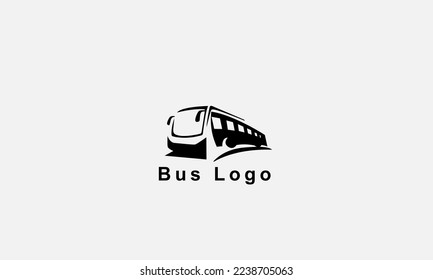 Bus Travel vector logo design illustration