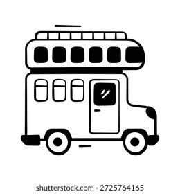 Um ônibus com dois níveis ou andares para passageiros, projetado para transportar mais pessoas em um único veículo
