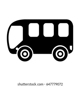 bus van isolated icon