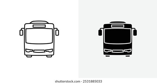 Bus vecor icon set. Stock vector illustrator. EPS 10