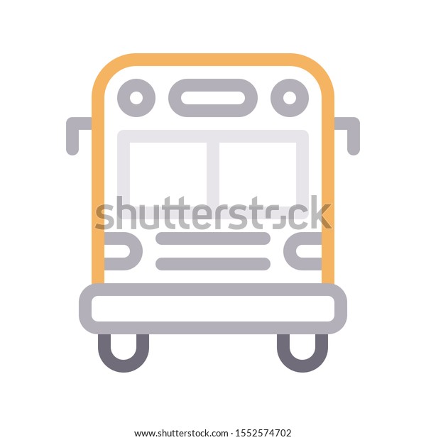 bus vector colour line\
icon