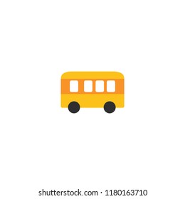 Bus vector flat icon. Vector bus illustration