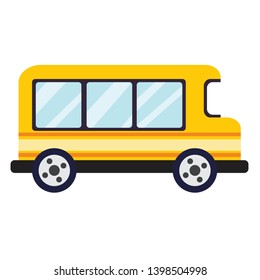 Bus vector flat template object