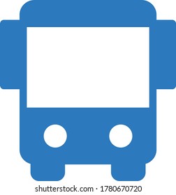 icono de color de glifo vectorial de bus 