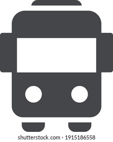 bus vector glyph color icon