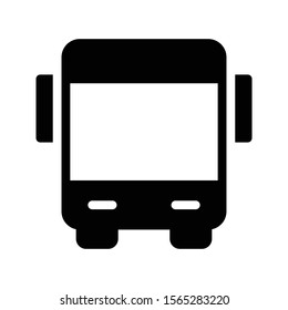 bus vector glyph flat icon 