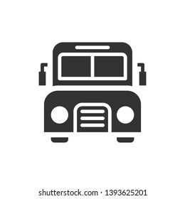 Bus Vector glyph graphics Icon