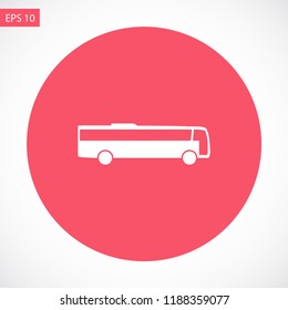 bus vector icon 10 eps