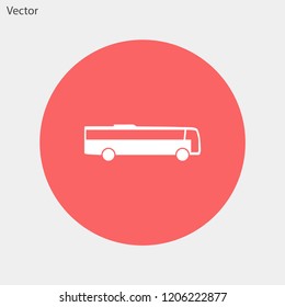 bus vector icon 10 eps