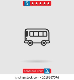 bus vector icon