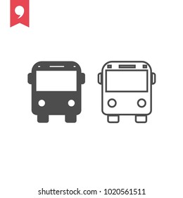 Bus vector icon