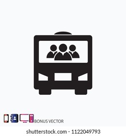 Bus  vector icon