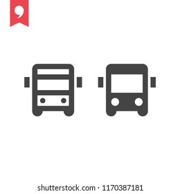 Bus vector icon