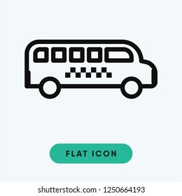 Bus vector icon