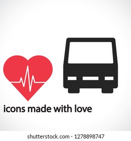 Bus  vector icon