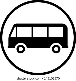 Bus vector icon