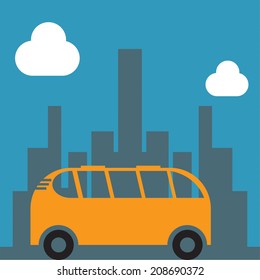 Bus vector icon