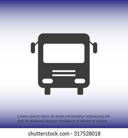 Bus vector icon