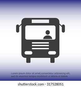 Bus vector icon