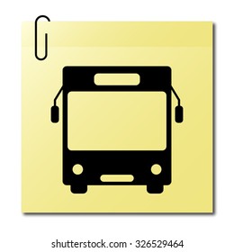  Bus - vector icon