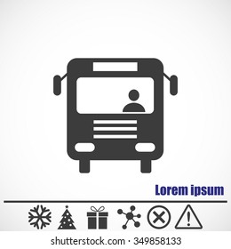 Bus vector icon