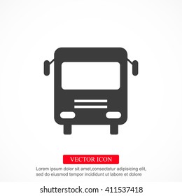 Bus vector icon
