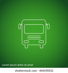 Bus vector icon

