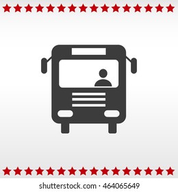 Bus vector icon
