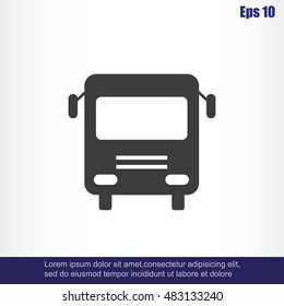 Bus vector icon