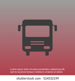 Bus vector icon