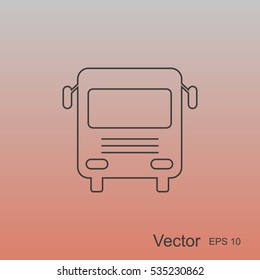 Bus vector icon