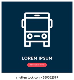 Bus vector icon