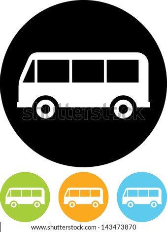 Bus vector icon