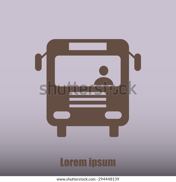 Bus vector icon\
