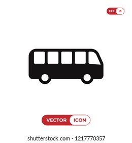Bus vector icon. Auto bus,transport symbol. 
