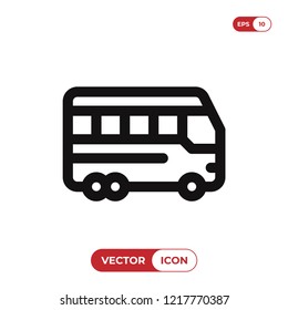 Bus vector icon. Auto bus,transport symbol. 
