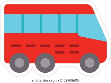 Bus vector icon. Can be used for printing, mobile and web applications.