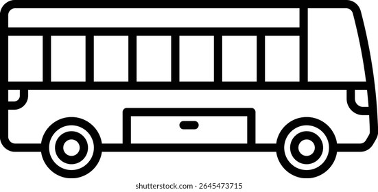 Bus vector icon. Can be used for printing, mobile and web applications.