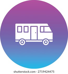 Bus-Vektorsymbol. Kann für Druck-, Mobil- und Web-Anwendungen verwendet werden.
