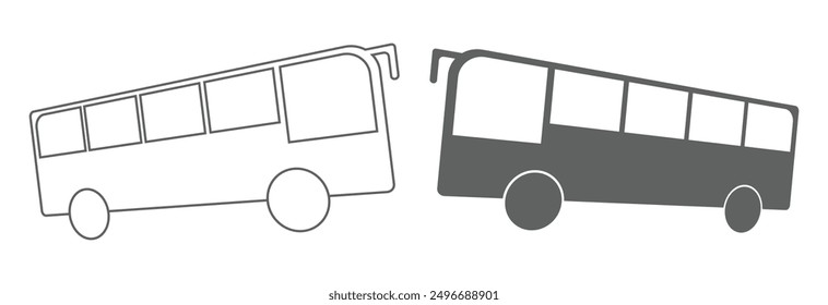 Bus vector icon design eps 10