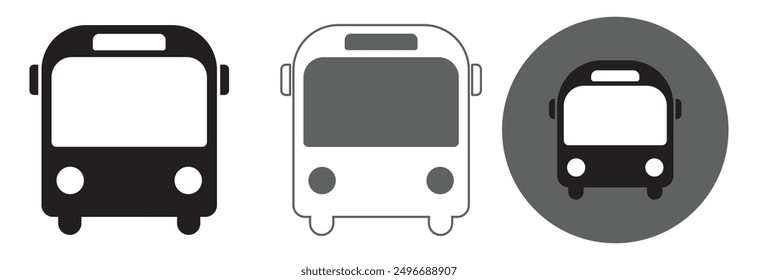 Bus vector icon design eps 10