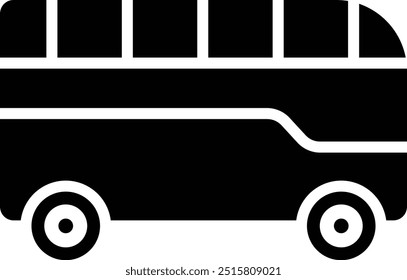Bus-Vektorsymbol-Entwurfsgrafik