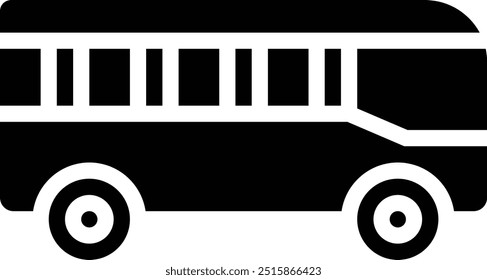 Ilustración de diseño de icono de Vector de autobús