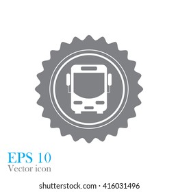 Bus vector icon. eps 10