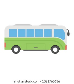 
Bus vector icon in flat design 
